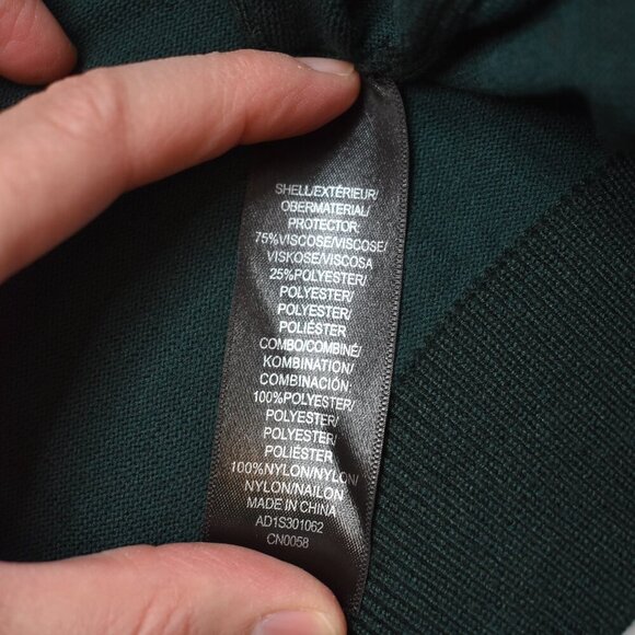 Adrianna Papell Mock Neck Sweater Sz XL Sheer Sleeves Lace Whimsigoth Victorian - Picture 11 of 16